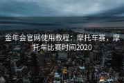 金年会官网使用教程：摩托车赛，摩托车比赛时间2020