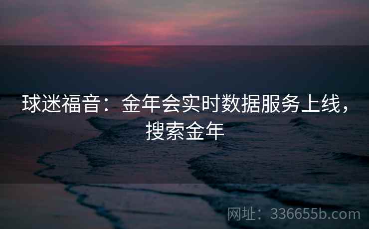球迷福音：金年会实时数据服务上线，搜索金年