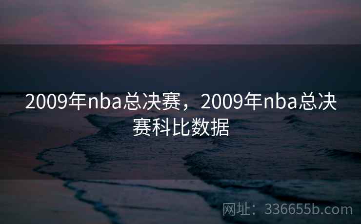 2009年nba总决赛，2009年nba总决赛科比数据